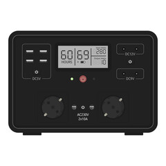 Portable power station with various outputs