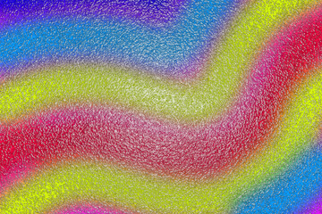 Textured Rainbow Wave of Colors with Frosted Glass Effect abstract background