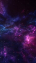 Obraz premium Vibrant cosmic nebula a stunning starscape digital art evokes wonder and galactic exploration