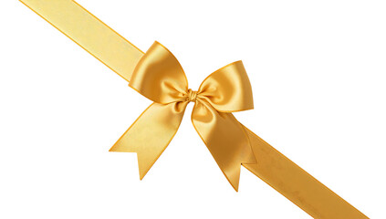 Golden Ribbon Bow Festive Decoration Holiday
