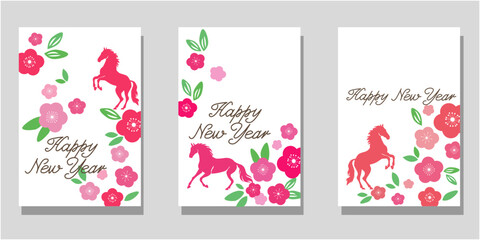 2026 new year celebration template. Set of frame for New year celebration. Vector illustration.