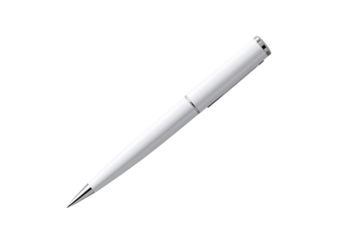 Elegant White Pen on Black Background