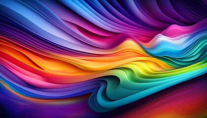 Obraz premium Psychedelic Color Waves