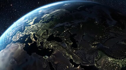 Business professionals analyzing financial data on large digital stock market screens - Powered by Adobe