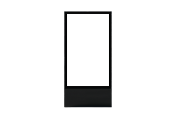 Blank Digital Signage Isolated on Black Background