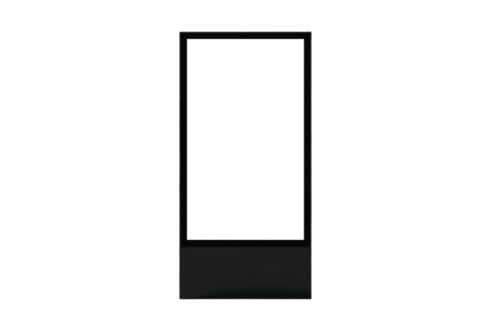 Blank Digital Signage Isolated on Black Background - Powered by Adobe