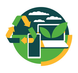 EcoFriendly Biodegradable-Electronics Technology concept