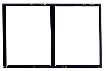 120 film Medium format color film frame.With copy space.