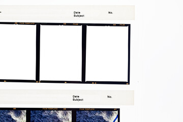 120 film Medium format color film frame.With copy space.