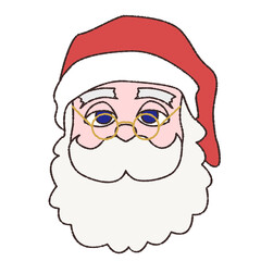 正面を向いたサンタクロース