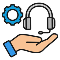 Help Desk Icon For Design Elements