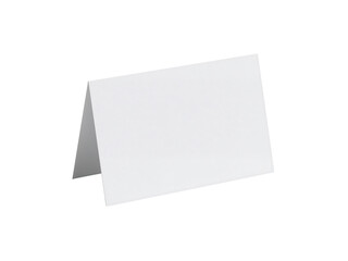 Blank white card template for message or design