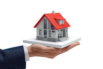 House in hand real estate concept home investment