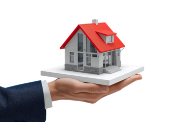 House in hand real estate concept home investment
