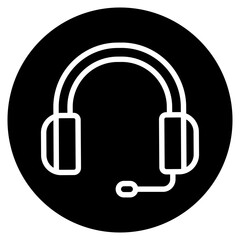 Support Line Icon For Design Elements