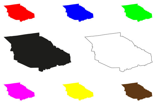 San Nicolas de los Garza city (United Mexican States, Mexico, Nuevo Leon State) map vector illustration, scribble sketch San Nicol&aacute;s de los Garza map