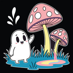 Delicious dosa with chutney, indian dish vector