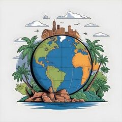 World Wetlands Day Celebrate Nature’s Water Guardians Beautiful Wetland Landscape Illustration for World Wetlands Day Wetlands Preservation Art – Celebrate World Wetlands Day