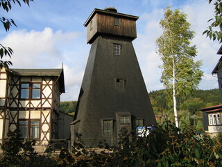 Historischer Solebohrturm in Bad Salzungen