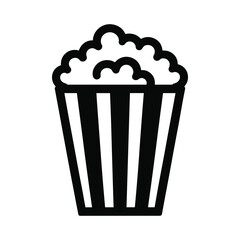 Popcorn Vector Illustration for Snack, Food, or Entertainment Purposes Element