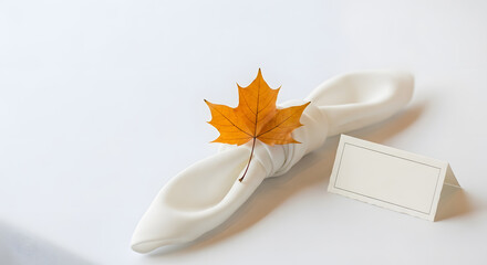 autumn thanksgiving dinner table elegant place setting