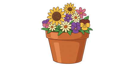 flowers in a pot