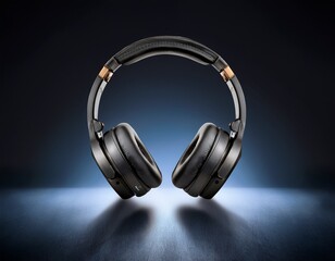 a unique headphone mockup showcasing an innovative design ideal for music or tech product branding and promotional photography