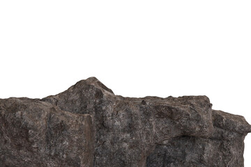 A close-up view of rough, gray rock face. It displays jagged edges, varying textures and subtle color shifts from light to dark.  emphasizing the rugged terrain