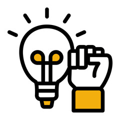 Motivational Uplift Encouragement icon from the Personal Growth icon collection (Outline Color Lineal Style)