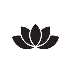 Simple Water Lily or lotus Minimalist Symbol