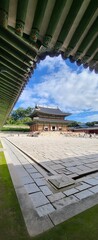 Naklejka premium Injeongjeon Hall, changdeokgung palace, Seoul South Korea - Pictured 21 September 2025.