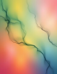 Pastel Abstract with Flowing Gradients and Veined Lines