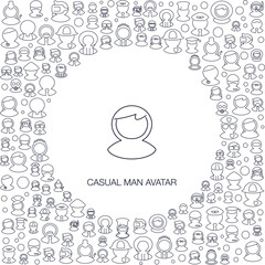 Casual Man Avatar Icon