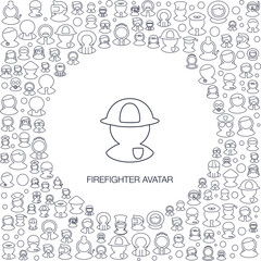 Firefighter Avatar Icon