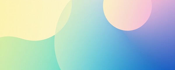Pastel Abstract Circles with Calm Serene Background