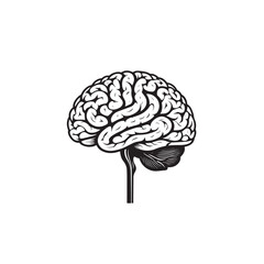Brain logo icon concept of thinking or new idea
