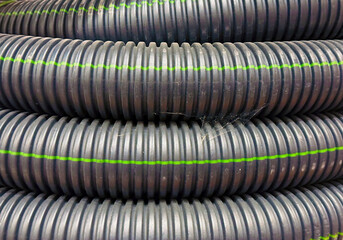 Rolled large flexible conduct tube