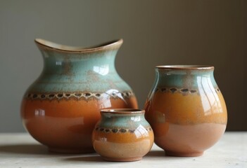 Artisan Handmade Ceramics Featuring Distinctive Textures and Unique Clay Patterns in Vibrant, Bold Colors