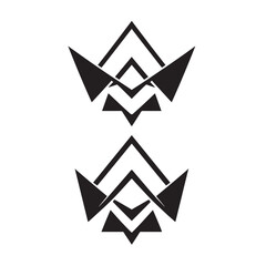 Abstract modern minimalist business logotype design for branding or corporate identity
