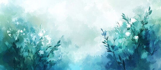 Watercolor Painting of Flowers