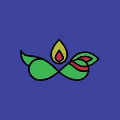 vector illustration of a deiya  Ai generated