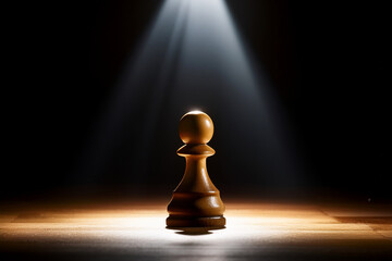 A dramatic photo of a pawn, teaching children about resilience, identity, and quiet determination.
