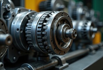 Fototapeta premium Industrial Machinery Diagnostic Tools Precision Equipment Mechanical Artistry Functionality