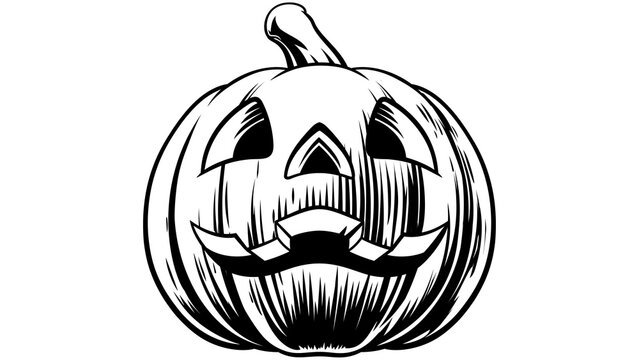 pumpkin, jack o lantern, Halloween pumpkin, carved pumpkin, spooky pumpkin, scary pumpkin, Halloween face, pumpkin drawing, black and white pumpkin, outline pumpkin, Halloween illustration, spooky fac