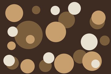 abstract background with circles wood-colored texture