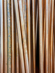 Stack of copper conduct tubes