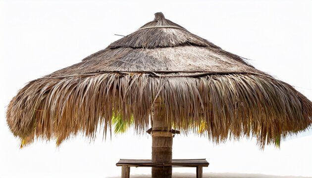 nipa hut isolated on white background