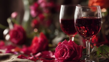 Celebrate Valentine'S Day With A Romantic Evening Of Wine And Roses. Enjoy A Special Evening Filled With Love And Romance.