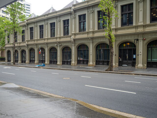 Fototapeta premium 22 September 2025 Commercial and Residential high rise buildings on George St Sydney NSW Australia