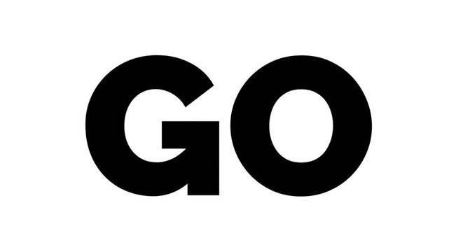 Simple text animation and motion graphic.